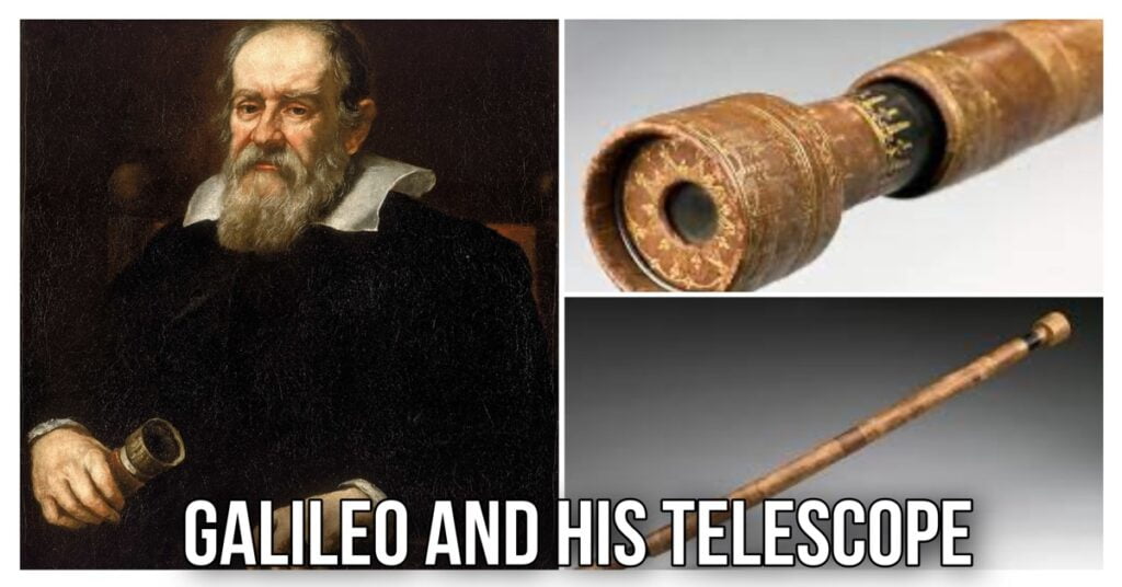 Galileo and his telescope