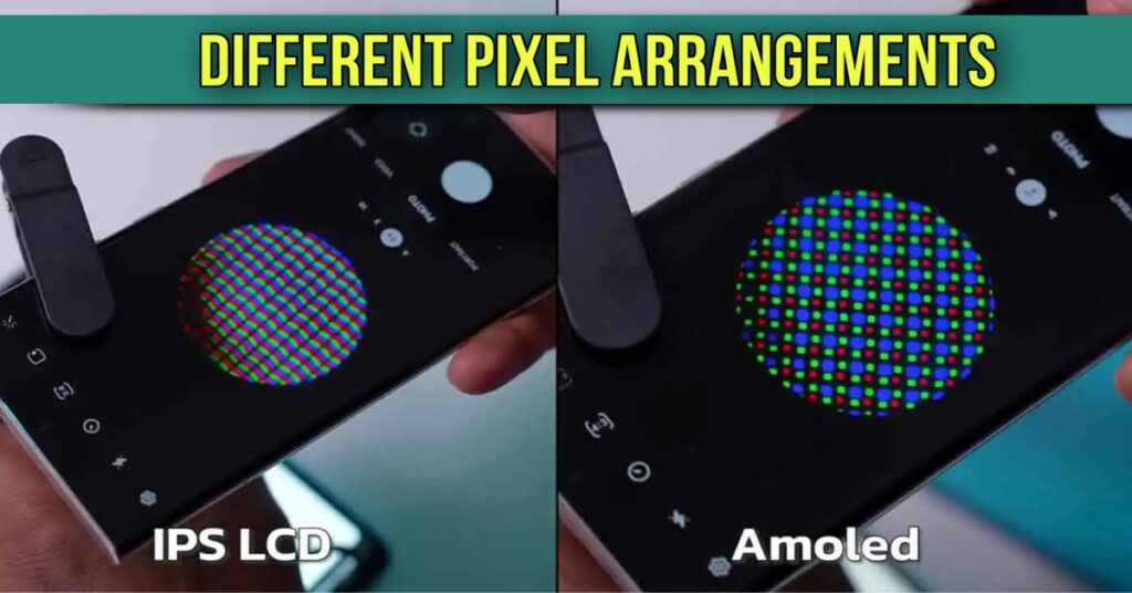 amoled display pixel arrangement
